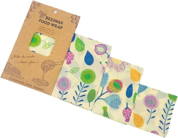 Didiseaon 9 pcs beeswax wrap food wrapper reusable food wrap food storage wrap Food Wraps Beewax Wraps Food Preservation Cloths sandwich - Image 7