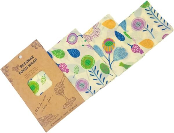 Didiseaon 9 pcs beeswax wrap food wrapper reusable food wrap food storage wrap Food Wraps Beewax Wraps Food Preservation Cloths sandwich - Image 3