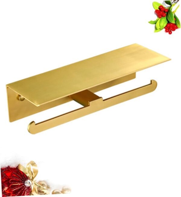 Unomor Golden Paper Towel Holders Cell Phone Paper Towel Holder Gold Paper Towel Holder - Image 2