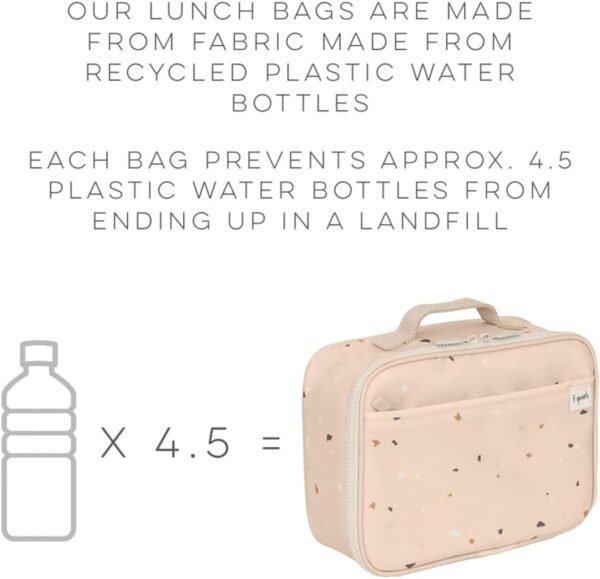 3 Sprouts Lunch Bag for Kids, Boys & Girls – Insulated Lunch Box for Boys and Girls – Perfect for School and Travel - Loncheras Para Niños y Niñas - Taupe - Image 8