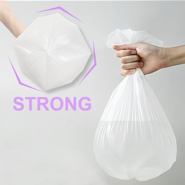 Trash Bags 13 Gallon Tall Kitchen Garbage Bags, Inwaysin Recycle Bags, Biodegradable White Trash Bags, 75ct - Image 5
