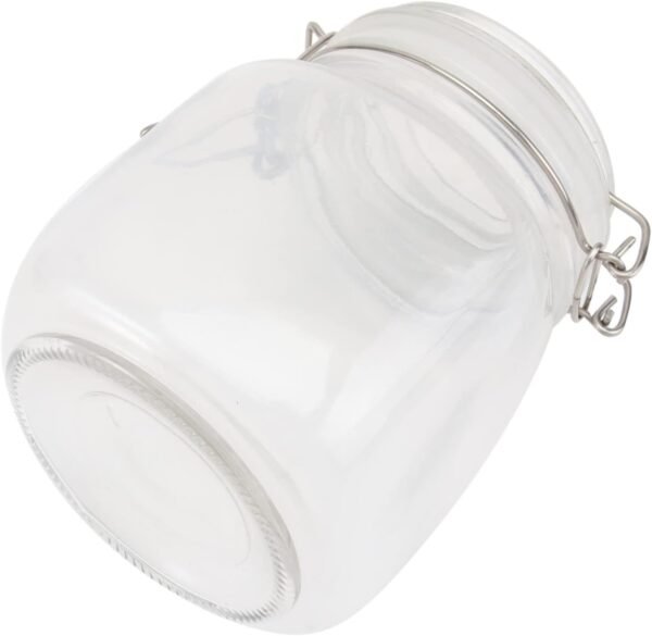 STOBAZA Glass Seal Jar Canister Balm Storage Containers with Lids Kit Bins Bar Tin Sealer Airtight Proofing Clear Mason Jar Lids with Spout Leak Mini Foil Bento Machine Sealed Sealing Cups