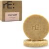 RE: Eco-Friendly Dish Washing Soap Bar with Loofah Holder - Palm Oil Free, Zero Waste, Plastic Free, Free of Artificial Dyes and Fragrance (1, Cinnamon)