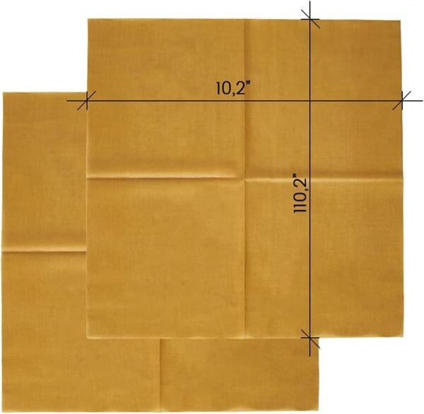 Less. Reusable Beeswax Food Wraps 2 Pack Size Medium, Compostable Alternative to Plastic Wrap, Classic Paper Brown - Image 2