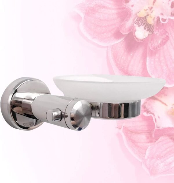 Cabilock 1 Set Wall Mount Soap Holder Stainless Steel Soap Holder Soap Tray Soap Organizer Bathroom Soap Holder Soap Basket Soap Dish - Image 4