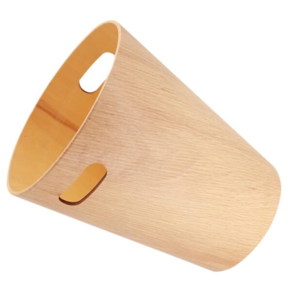 Dual Kitchen Bin Bedroom Desk Wastebasket Compost Bins for Kitchen Wooden Garbage Can