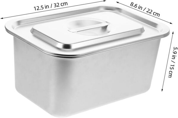 Compost Bin for Kitchen Countertop Stainless Steel Food Waste Bucket Small Trash Can with Lid Food Waste Bin for Kitchen Compost - Image 2