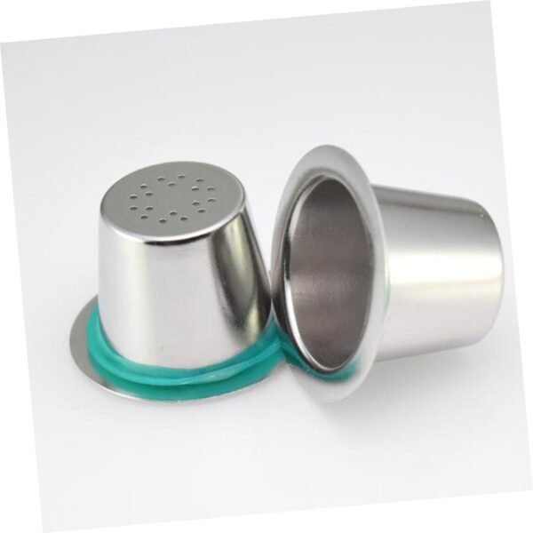 Reusable Coffee Capsule Espresso Capsule Stainless Steel Coffee Capsule Coffee Filter Cup Coffee Maker Silver - Image 5