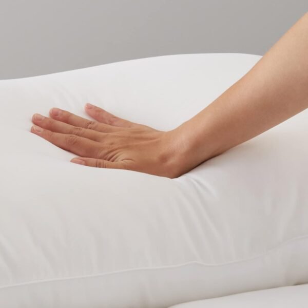 Amazon Basics Down Alternative Pillows for Stomach and Back Sleepers, Soft Density, Standard, Pack of 2, White, 26 in L x 20 in W - Image 6