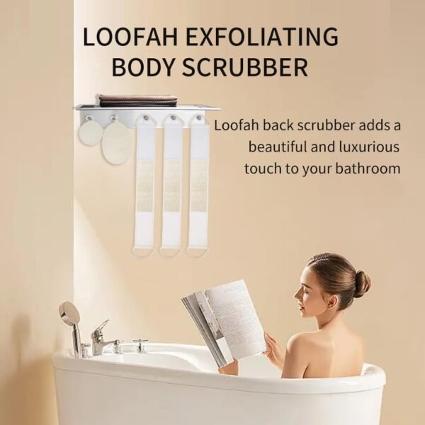 Loofah Sponge Exfoliating Body Scrubber(4 Pack), Zenidoo Natural Loofah Face Pad Bath Shower Body Scrubber for Women and Men, Made with Eco-Friendly and Biodegradable Luffa Pads,Large Size - Image 6