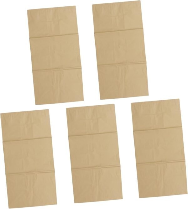 5pcs Kraft Paper Bag Bin Bag Sensor Bin Compost Canvas Kitchen Bin Outdoor Tote Bins Recycling Leaf Garden Bags Paper Shopping Bag Bread Bin Liners Nappy Storage Bag Yard Trash Bag