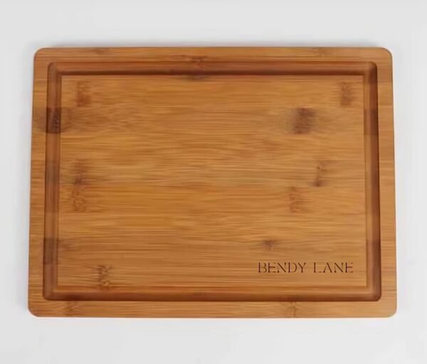 BENDY LANE Versatile 12x9 Bamboo Cutting Board - Durable, Knife-Friendly, Ideal for Slicing, Chopping & Serving - Image 2