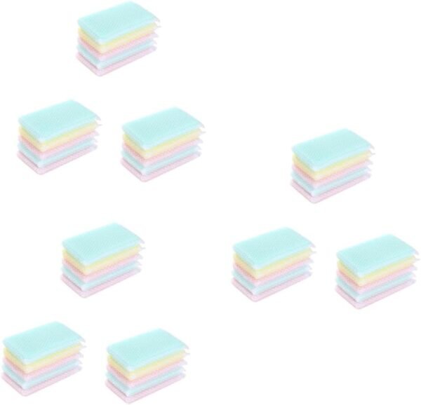 SECFOU 15 Pcs Dish Sponge Cleaning Sponge Sponges Kitchen Natural Sponge Scourer Bowl Sponge Sponges for Cleaning Dishwasher Sponge Car Sponge Cup Sponge Scrubber Sponges Net Sponge - Image 2