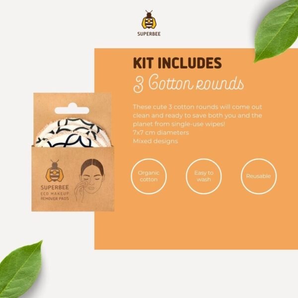 SuperBee Women Gift Box - Toothpaste Tablets, Natural Body scrubbers, Soft Bristles Bamboo toothbrushes, Make up Removal Pads, Beeswax wrap - Eco Friendly Gift, Housewarming Gift Christmas Women Day … - Image 5