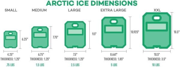 Arctic Ice Alaskan Series Reusable Ice Pack for Coolers, Lunch Boxes, Camping, Fishing, Hunting and More, Freezes at 33.8F (2-Pack) (2.5 LB - Large) - Image 8