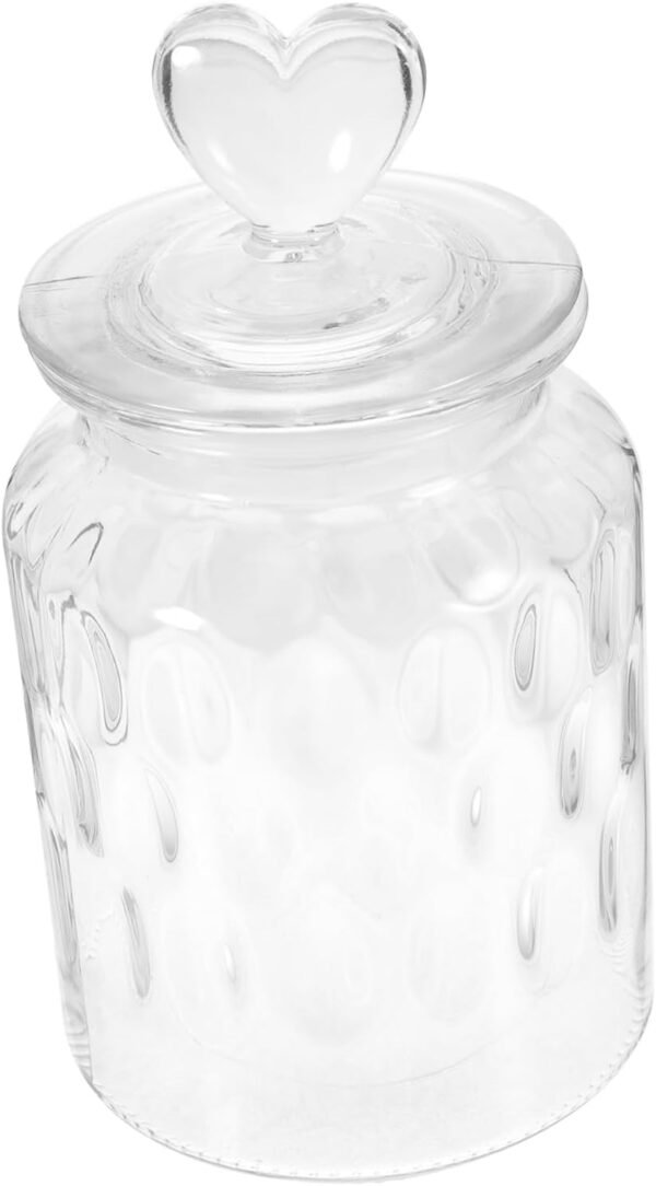 Glass Jar Water Filter Tea Storage Vacuum Sealer Drink Small Containers with Lid Food Container Lids Coffee Canister Airtight Serving Tea Holder Food Jar Lockable Cookie Bins Jars - Image 6