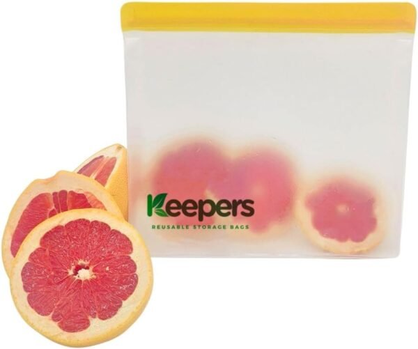 Keepers Reusable Food Storage Bags - BPA-Free, Leakproof, Freezer & Dishwasher Safe - Eco-Friendly Sandwich, Snack & Meal Prep Bags for Kitchen & Travel (Set of 9) - Image 2