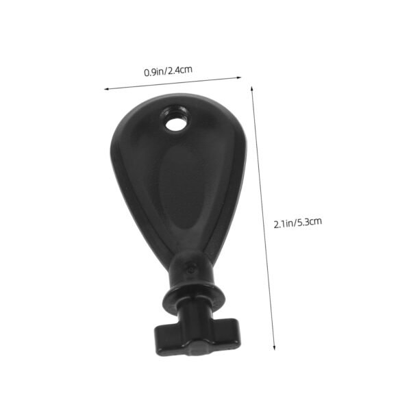 5pcs Tissue Box Key Took Napkin Holder Paper Towel Holder Key Holder Paper Dispenser Key Replacement Hand Towel Holder Dispenser Keys Wipe Share Paper Towels Key Black Abs - Image 2