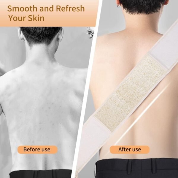 Loofah Sponge Exfoliating Body Scrubber(4 Pack), Zenidoo Natural Loofah Face Pad Bath Shower Body Scrubber for Women and Men, Made with Eco-Friendly and Biodegradable Luffa Pads,Large Size - Image 3
