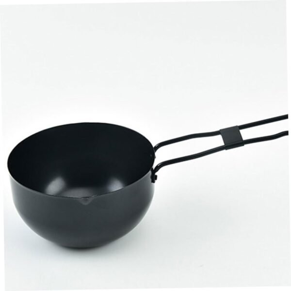2pcs Outdoor Small Iron Pot Hot Pot Camping Cookware Chaffing Dishes Stainless Cookware Camping Cooking Pots Casserole Pan Outdoor Camping Pot Camp Cook Pot Camping Soup Pot Black MOLUCKFU - Image 5