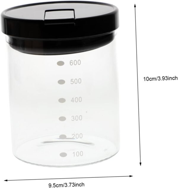 Food Storage Jar Housewarming Clear Food Jar Candy Jar Food Container Food Storage Canisters Housewarming Wide Mouth Mason Jars Party Grains Holder Food Jars Glass - Image 2