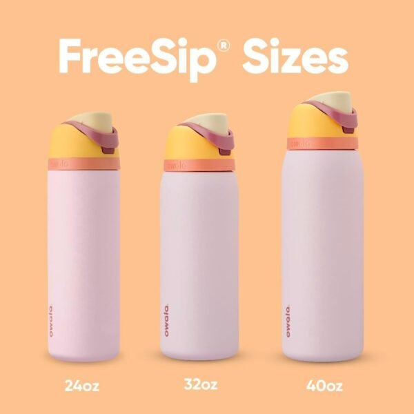 Owala FreeSip Insulated Stainless Steel Water Bottle with Straw for Sports and Travel, BPA-Free Sports Water Bottle, 32 oz, Candy Store - Image 5