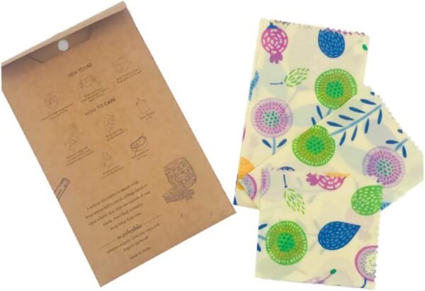 NOLITOY 9 Pcs Beeswax Wrap Food Storage Wrap Food Wrapper Reusable Sandwich Bags Reusable Food Wrap Food Preservation Cloths Beewax Wraps Beewax Food Wraps Household - Image 7