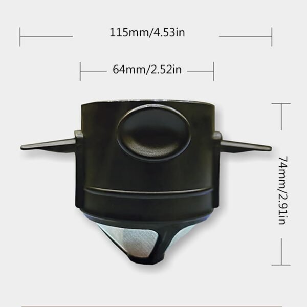 Portable Stainless Steel Reusable Coffee Filter Pour Over Coffee Maker Mini Collapsible Paperless-Coffee-Dripper Cup - Image 5
