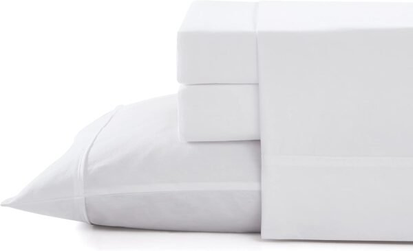 Tommy Bahama - King Sheets, Organic Cotton Bedding Set, Softens with Each Wash (TB T200 White, King) - Image 2