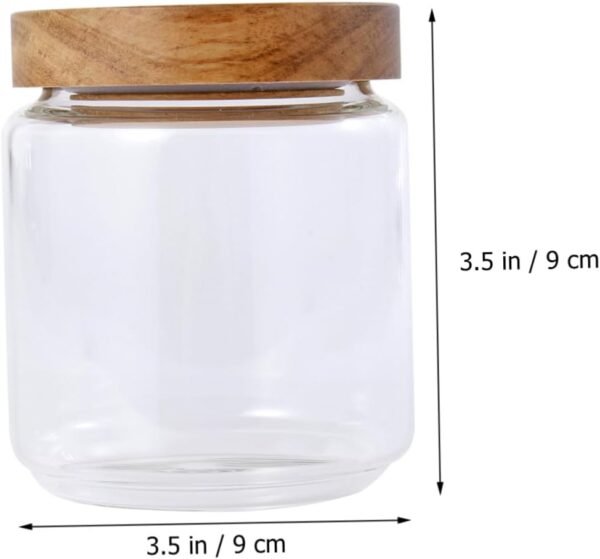 Cabilock 1pc Grain Storage Container Storage Containers with Lids Food Storage Containers Jars with Lids Sugar Container Large Jar Mason Jar Cookie Jar Cute Jar Candy Jar Cookie Tins - Image 7