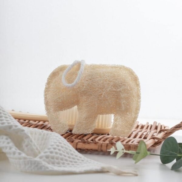 Thai Elephant Shaped Fancy Luffa,Natural Loofah Sponge Exfoliating Body Scrubber, Loofah Shower Pad, Eco-Friendly and Biodegradable,Bath and Spa for Men Women (2 Pack) - Image 8