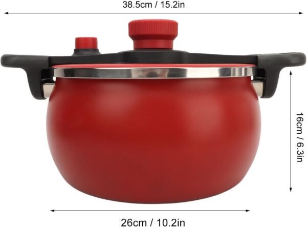 Fine Iron Pressure Cooker, Efficient Fast Cooking, Multifunctional Design, Scientific, 7 Liters Capacity, Suitable for Induction, Gas Stove, Electric Stove, Ceramic Stove - Image 9