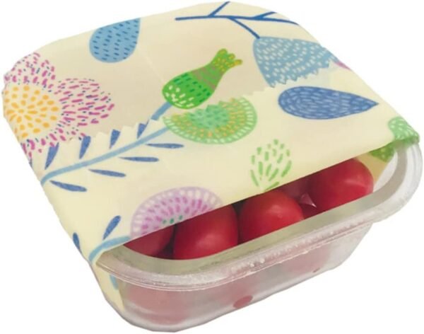 NOLITOY 6 Pcs Beeswax Food Wraps Beewax Wraps Paper Food Liners Oil Proof Wax Paper Food Wrapper Food Packing Paper Reusable Sandwich Bags Baking Wax Paper - Image 2