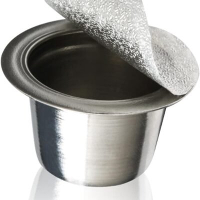 Reusable Coffee Capsule Espresso Capsule Stainless Steel Coffee Capsule Coffee Filter Cup Coffee Maker Silver