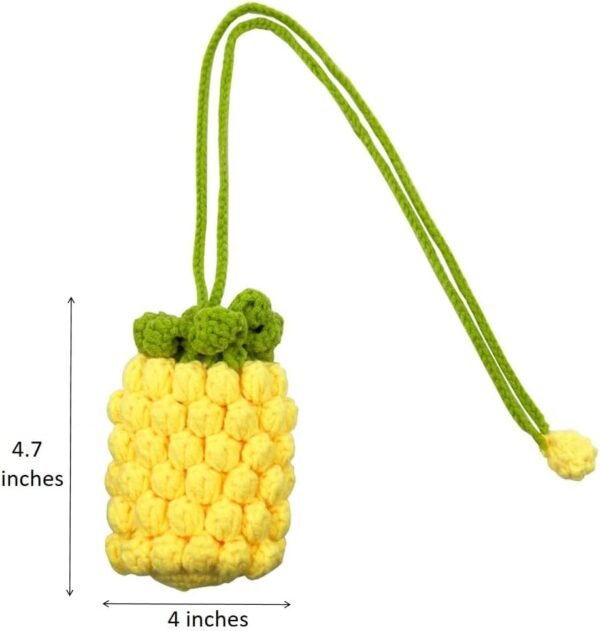 2 Pieces Pack Crocheted Finished Pineapple Soap Bags, Soap Savers for Bar Soap, Foaming and Drying The Soap - Image 5