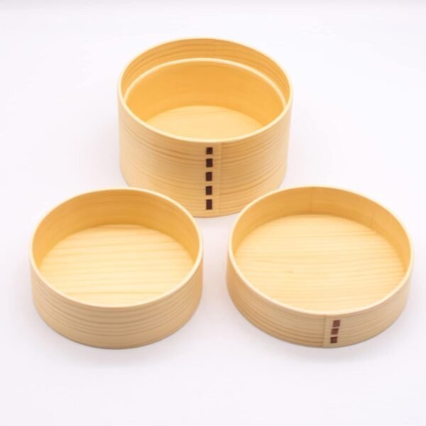 Bentowappa A-54-273400 Wooden Lunch Box, 4.7 inches (12 cm), 2-Tier Natural - Image 4