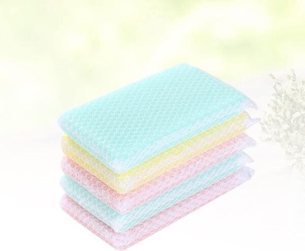 5pcs Cup Sponge Net Sponge Sponges Kitchen Cleaning Sponges Dish Sponge Bowl Sponge Car Sponge Natural Sponge Scourer Cleaning Sponge Kitchen Scrubber Sponges Dishwasher Sponge - Image 4