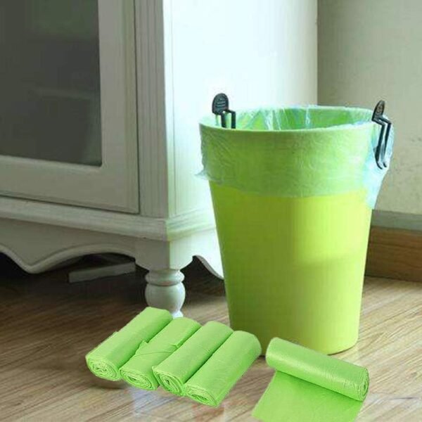 Trash Bags Biodegradable, Strong Rubbish Bags, Trash bags Recycling & Degradable Garbage Bags, Compostable Bags (Green, 13 Gallon) - Image 4