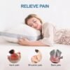 Standard Pillows Set of 2, Shredded Memory Foam Pillows, Adjustable Bed Pillow for Sleeping, 18"x26"Organic Cotton Bed Pillows for Side, Back, Stomach Sleepers - Image 7