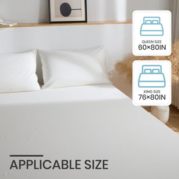 Grounding Sheets 5% Pure Silver Fiber 95% Organic Cotton Superior Earthing Fitted Sheet 400 Threads Earth Connected Bed Sheet with Pen Socket Tester and Long Grounding Cord (Queen 60"x80"x15" White) - Image 7