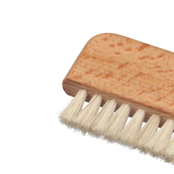 Pokinge 3Pcs Wooden Nail Dust Brush Mini Nail Cleaner Brush Non-Slip Wood Cleaning Brush Pig Bristle Nail Dust Brush Nail Care Tools For Cleaning - Image 4