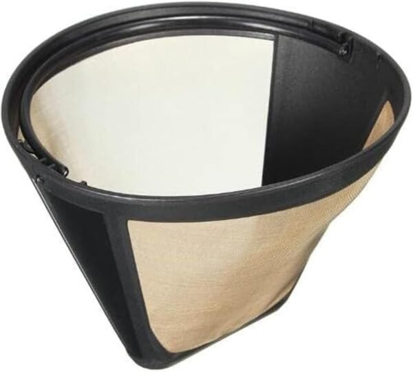 Reusable Filter for Cuisinart Coffee Tone Basket GTF 10 12 14 Cup Cone, No.4 Cone Style Replacement Permanent Coffee Filter for Cuisinart Machines and Brewers - Image 7