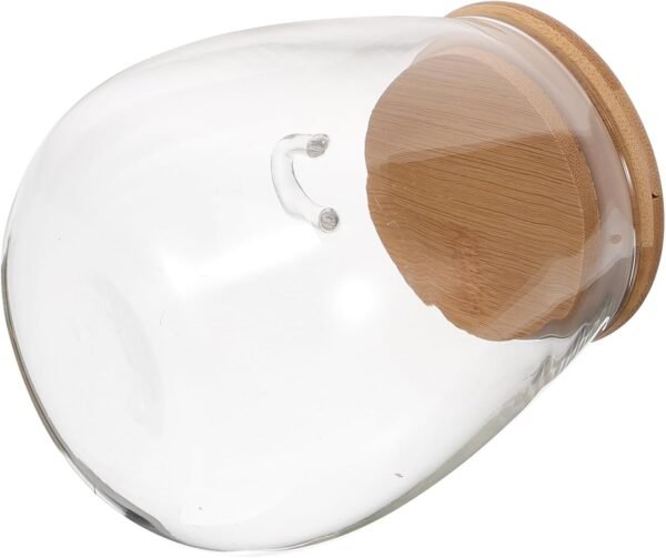 Glass Jar Convenient Canister Home Accessory Tea Leaves Jar Tea Storage Jar Loose Tea Canister Nuts Canister Dry Goods Canister Dustproof Tea Jar Tea Storage Can Tea Container Wood