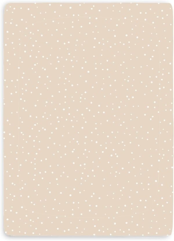 Makemake Organics Organic Playard Sheet GOTS Certified Organic Cotton Pack and Play Playpen Pack n Play Fitted Sheets Mini Crib Portable Breathable (26"X39", Polka Dots)