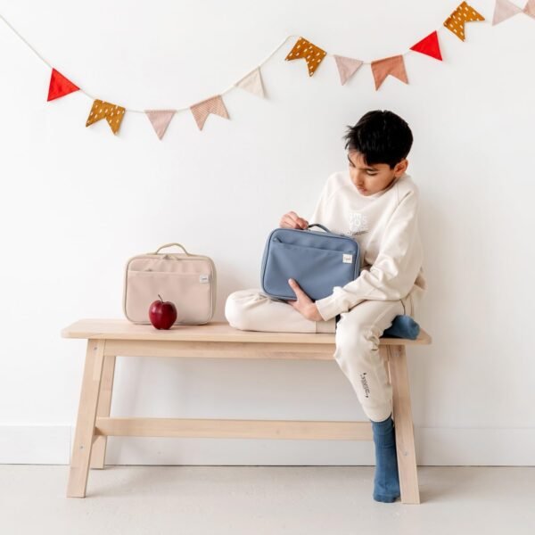 3 Sprouts Lunch Bag for Kids, Boys & Girls – Insulated Lunch Box for Boys and Girls – Perfect for School and Travel - Loncheras Para Niños y Niñas - Taupe - Image 6