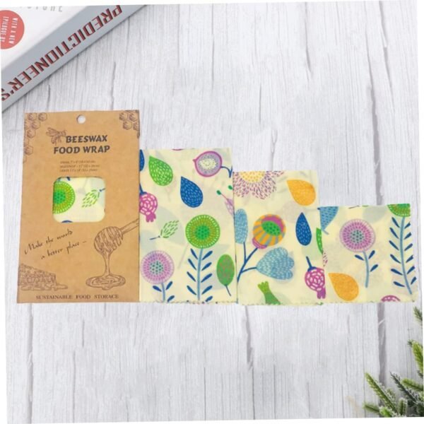 STOBAZA 6 pcs beeswax wrap reusable food wrap food wrapper food storage wrap beeswax food wraps Beewax Food Wraps Food Preservation Cloths Beewax Wraps sandwich - Image 4