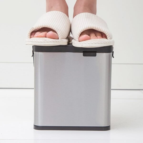 Modern Kitchens Compost Bin Wall Mounted Stainless Steel Garbage Container for Modern Kitchens Organization - Image 3