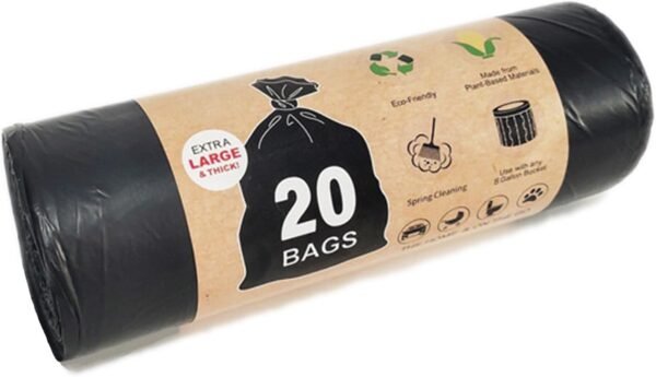 Biodegradable Camping Toilet Waste Bags & Trash Bags, 8 Gallon Compostable Porta Potty Liners for Outdoor, Hiking, and Travel, Leak-Proof and Odorless Design for 5 Gallon Buckets