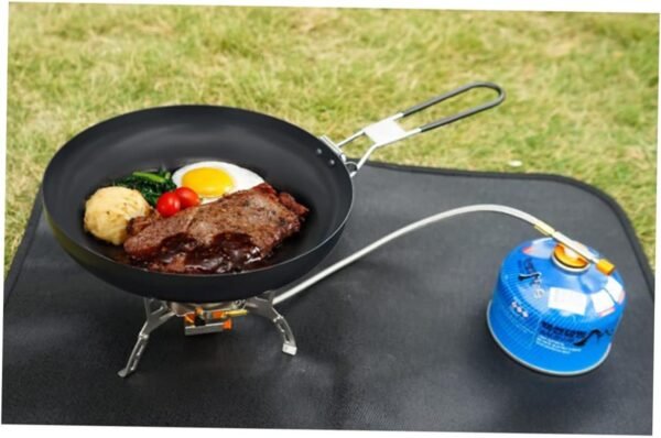 9 Frying Pan Omelette Fry Pan Sauces Grill Skillet for Outdoor Grill Induction Pans Frypan Non Wok Griddle Pan Induction Cookware Asian Small Saucepan Cookware Steak Pan Black Iron - Image 4