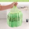 2 Gallon Compostable Trash Bags Small Biodegradable Garbage Bags 7.5 Liters Wastebasket Trash Liners for Bathroom Office Bedroom, Green 100 Counts - Image 4